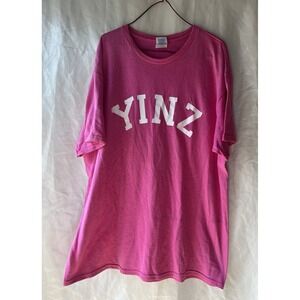 Yinz Pink Tshirt Large Pittsburgh‎ Slang